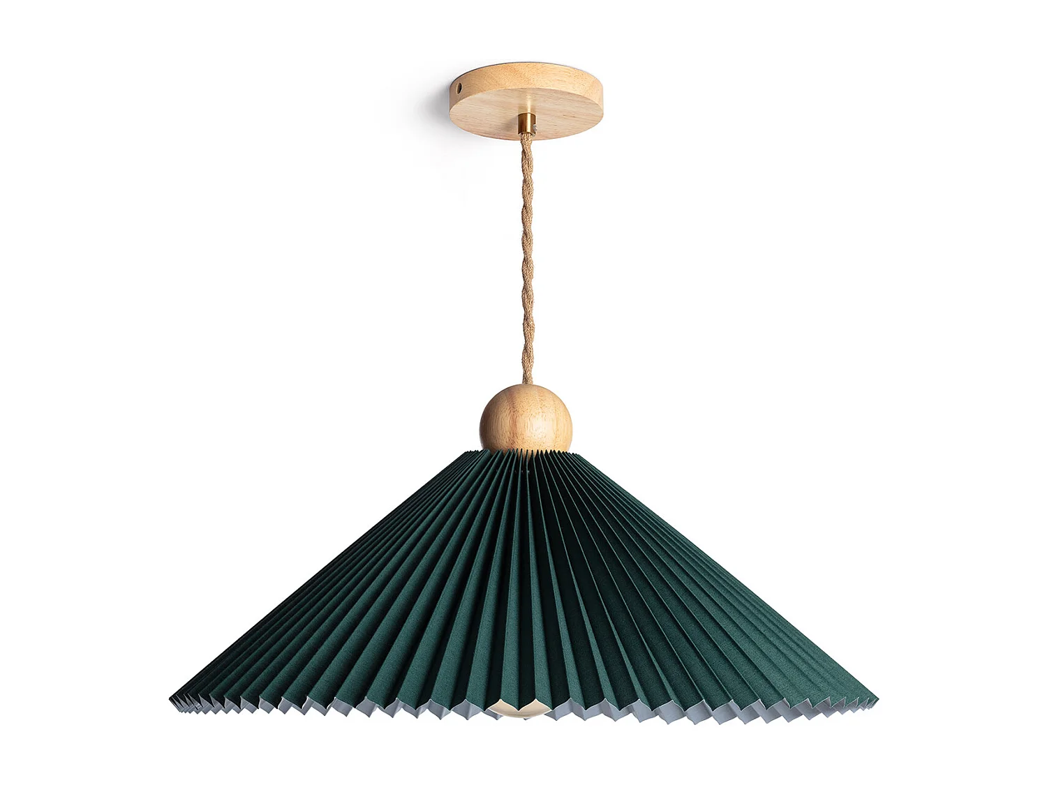 Suspension Bois et Tissu Luanda Vert