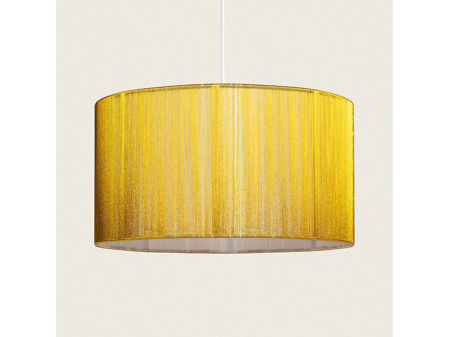 Lampada a Sospensione Filo di Nylon Paolina Giallo