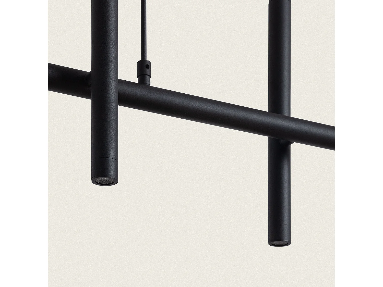 Lampada a Sospensione LED 46W Metallo e Silicone Ginnie Nero