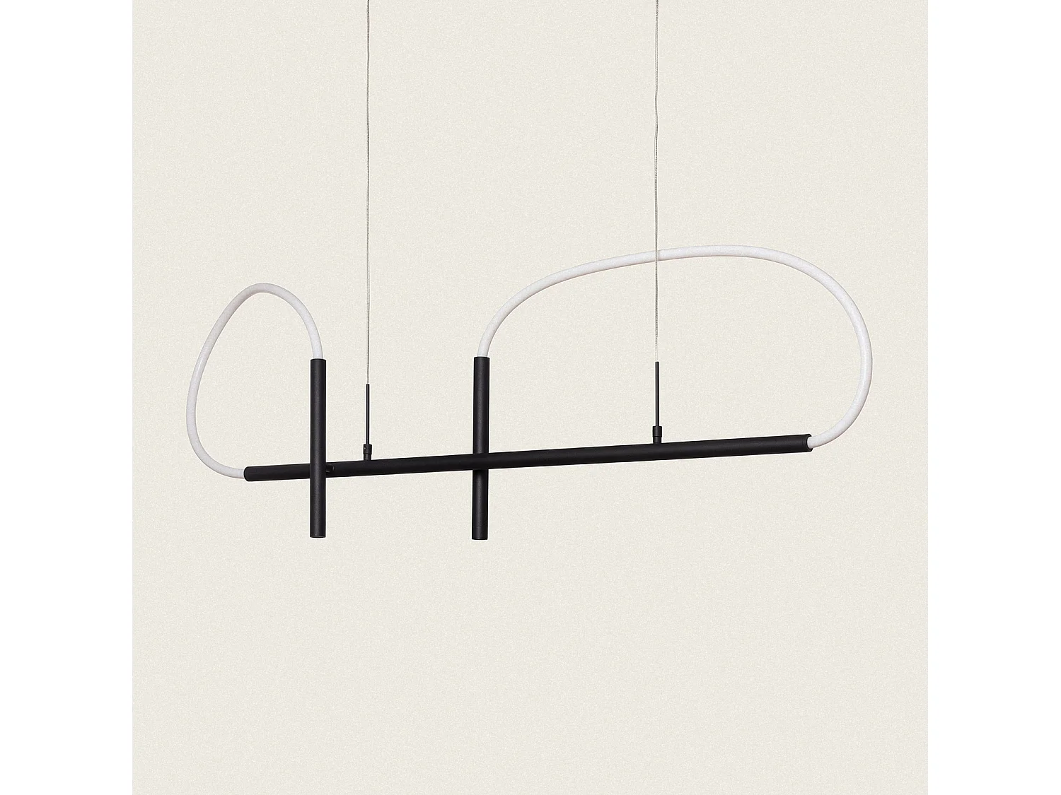 Suspension LED 46W Métal et Silicone Ginnie Noir