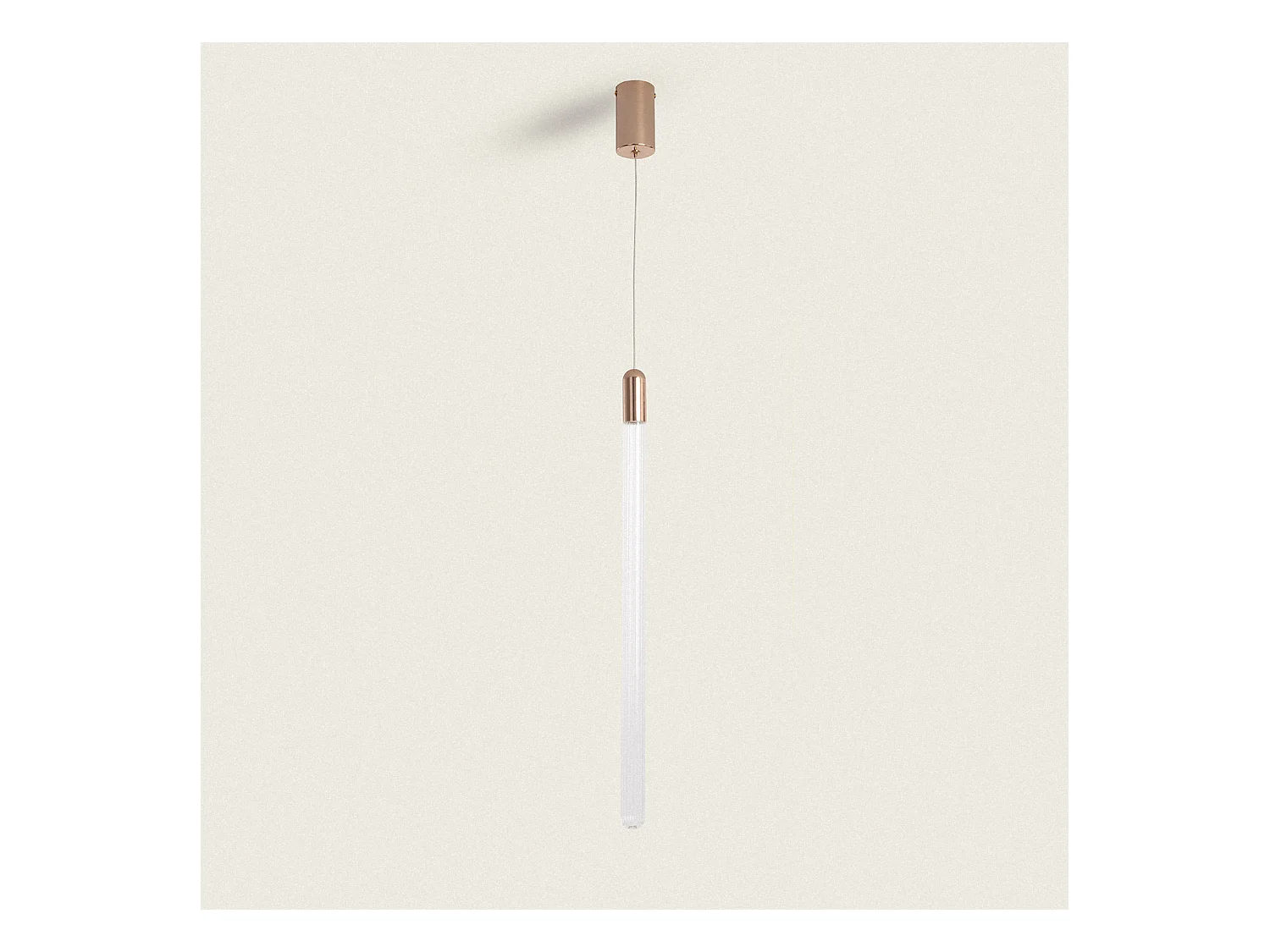 Suspension LED 2.5W Métal et Verre Slim Harold Doré