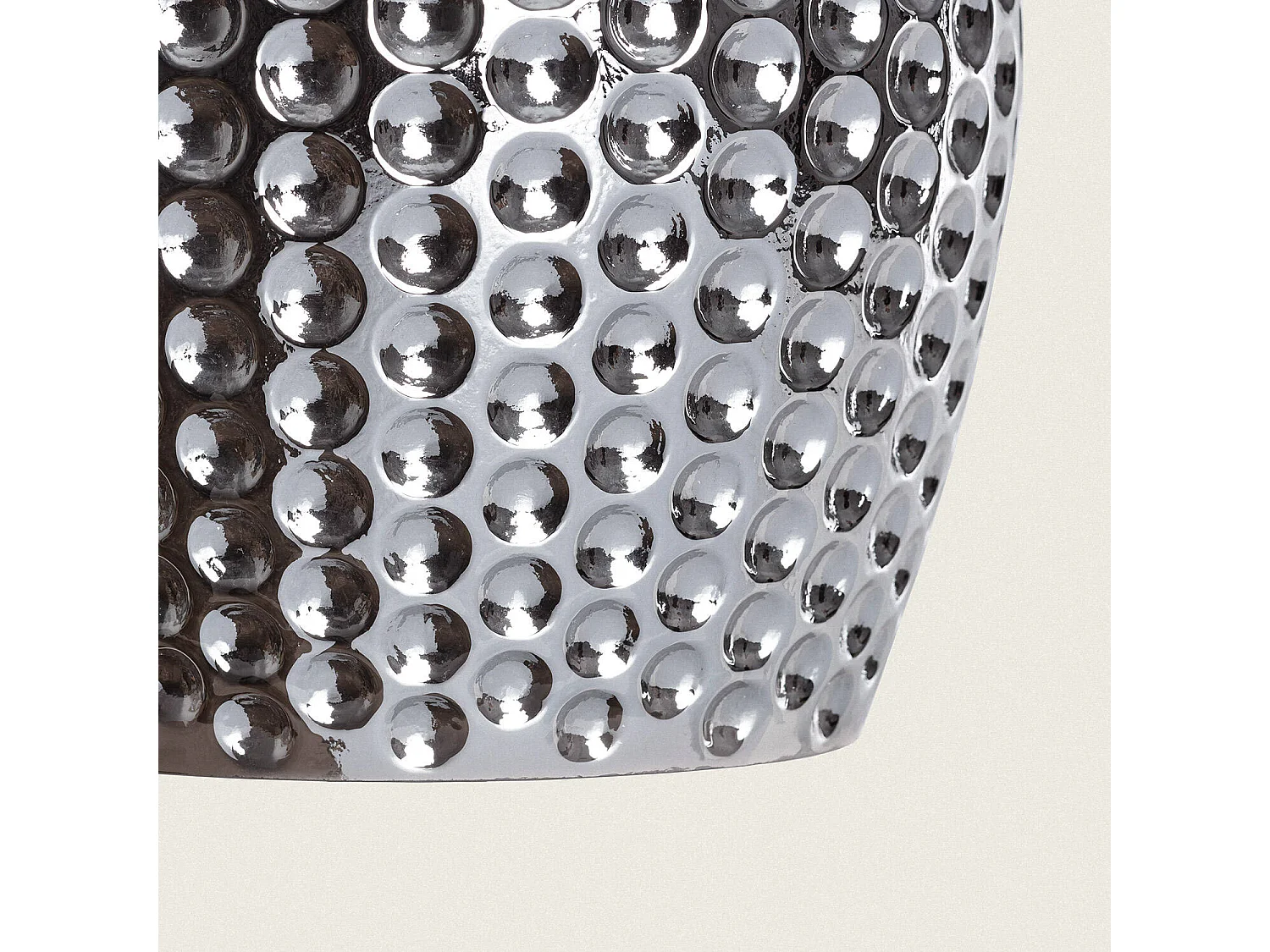 Suspension Métal et Verre Bernie Gris Fumée