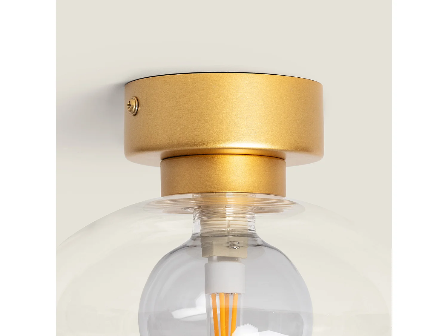 Lampada da Soffitto Alluminio Hassi Grigio