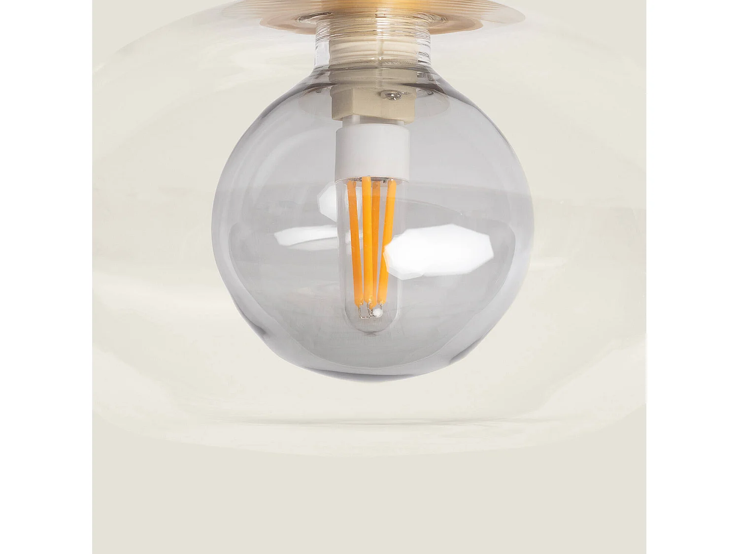 Lampada da Soffitto Alluminio Hassi Grigio