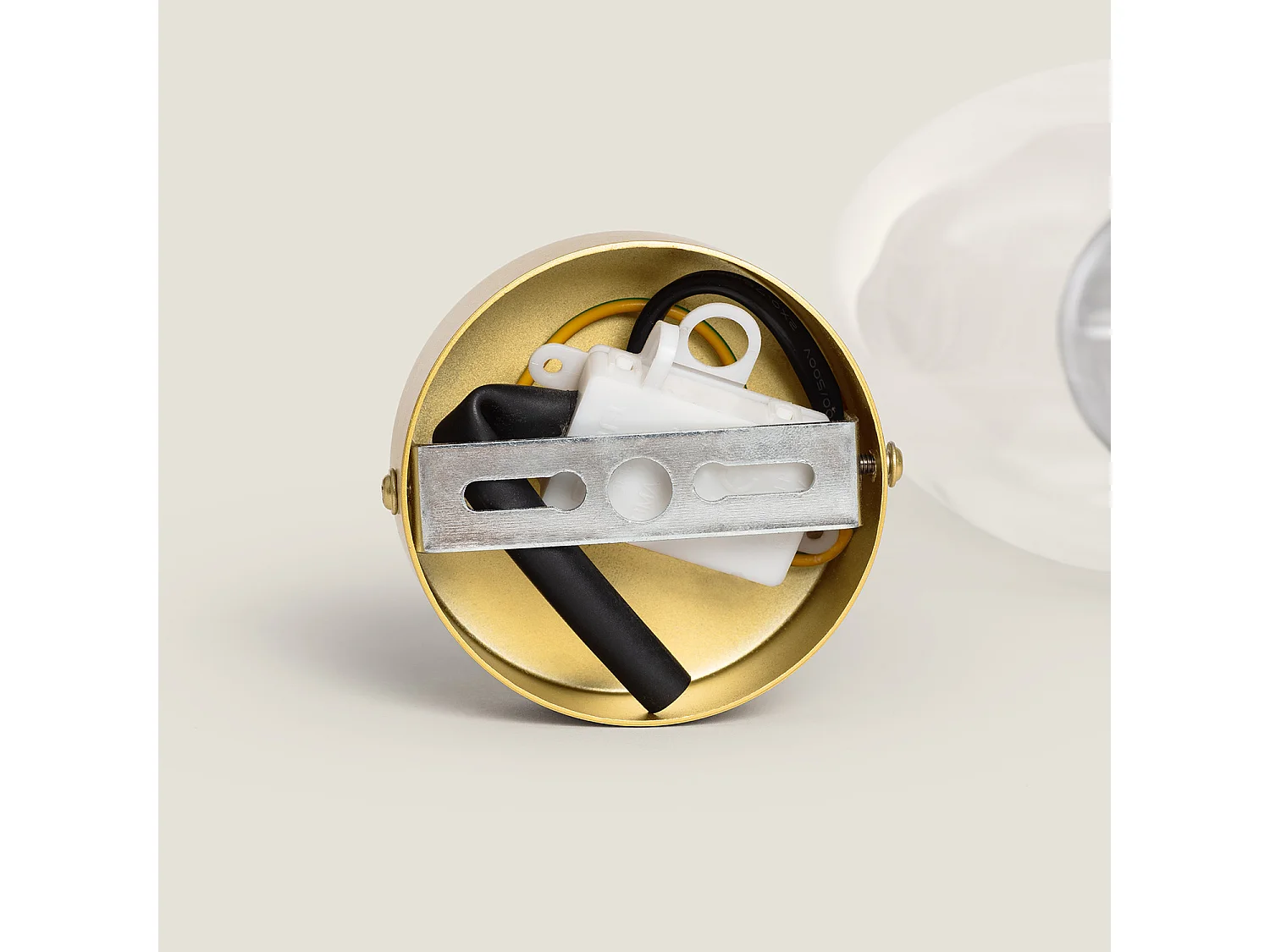 Plafonnier aluminium Hassi Gris