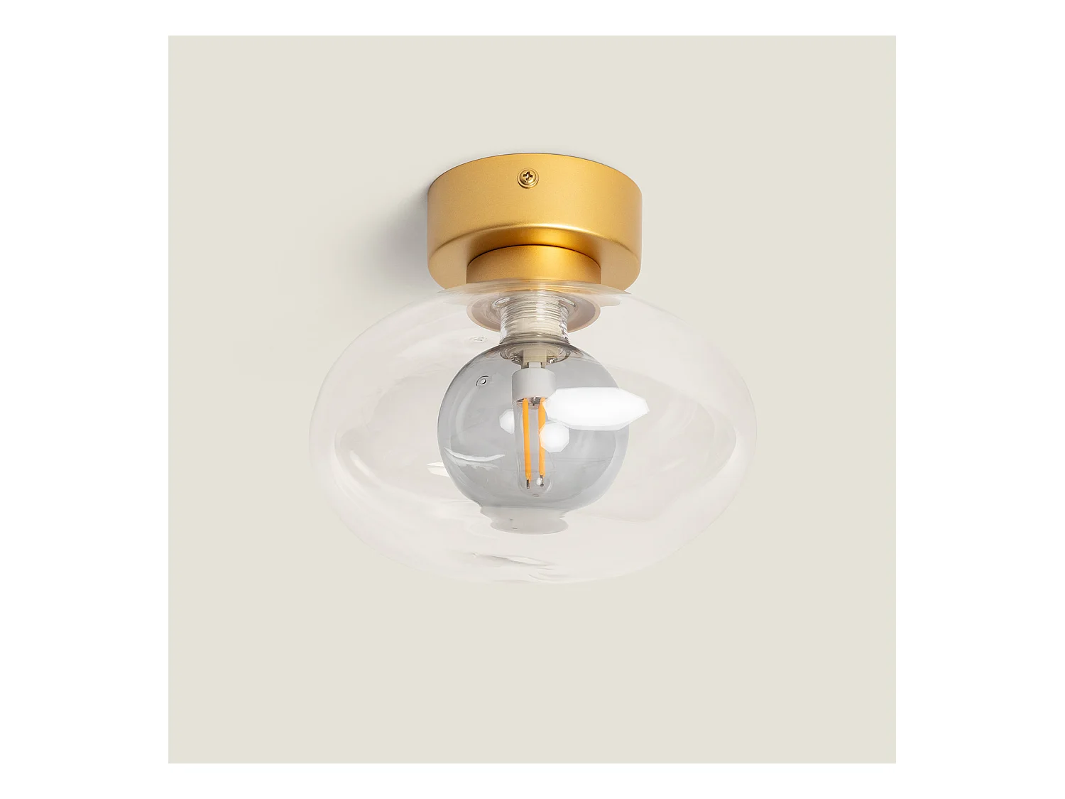 Plafonnier aluminium Hassi Gris