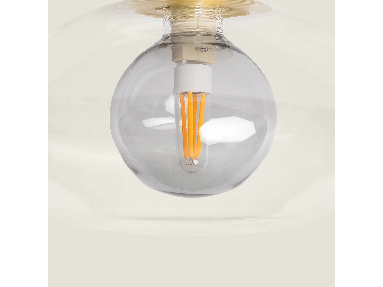 Plafonnier aluminium Hassi Gris