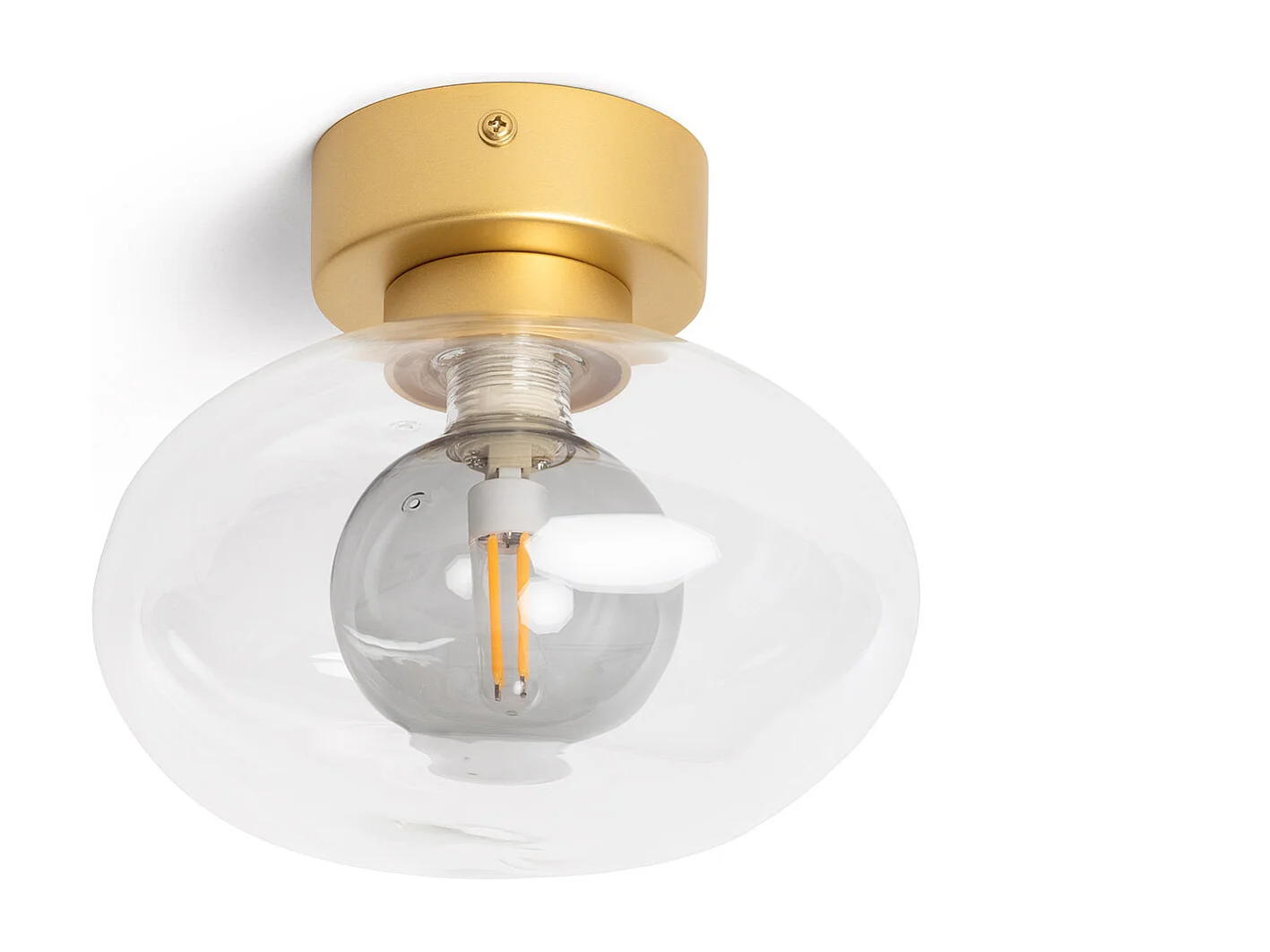 Lampada da Soffitto Alluminio Hassi Grigio