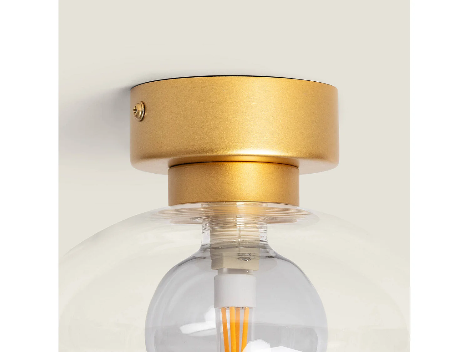 Lampada da Soffitto Alluminio Hassi Grigio