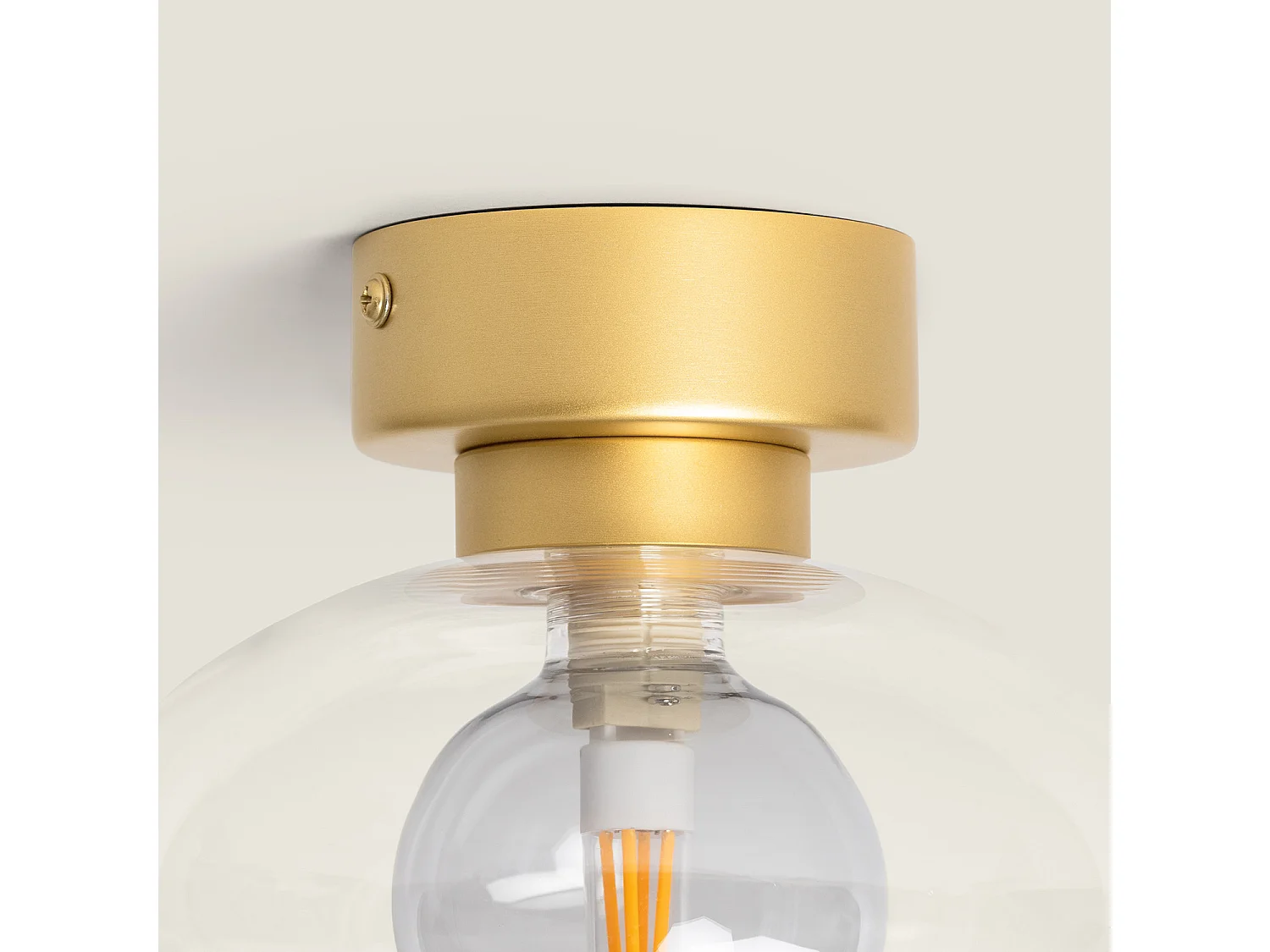 Lampada da Soffitto Alluminio Hassi Grigio