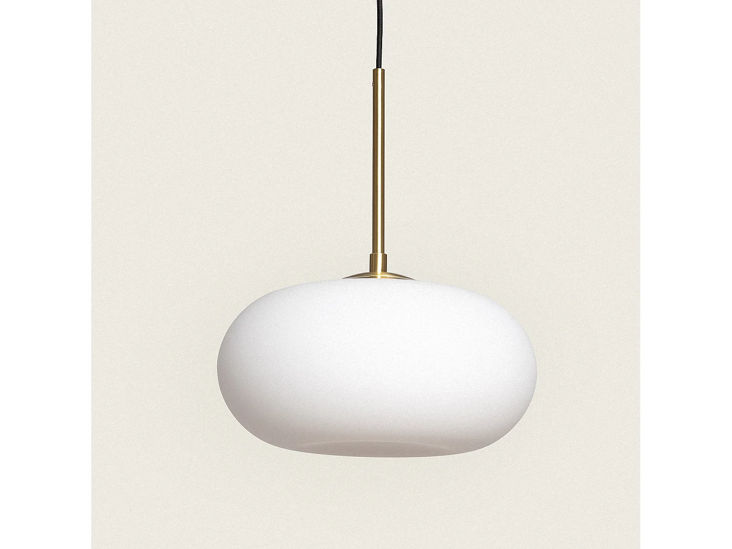 Lampada a Sospensione LED 9W Metallo e Vetro Keyla Oro