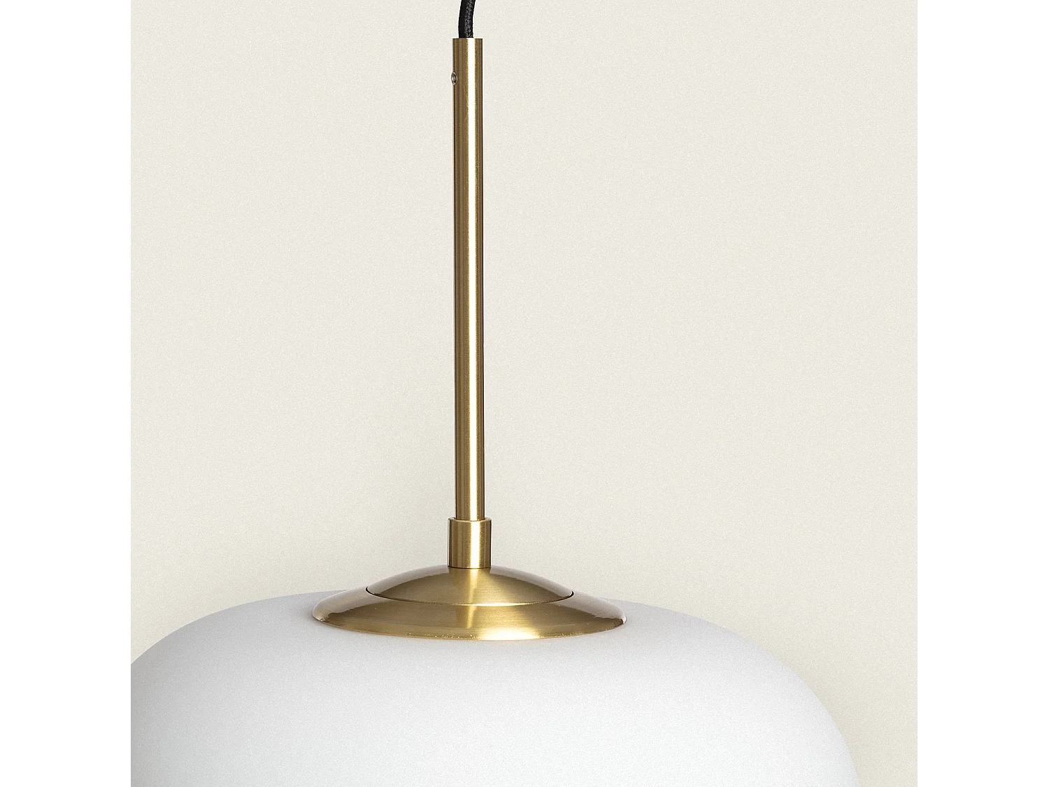 Lampada a Sospensione LED 9W Metallo e Vetro Keyla Oro