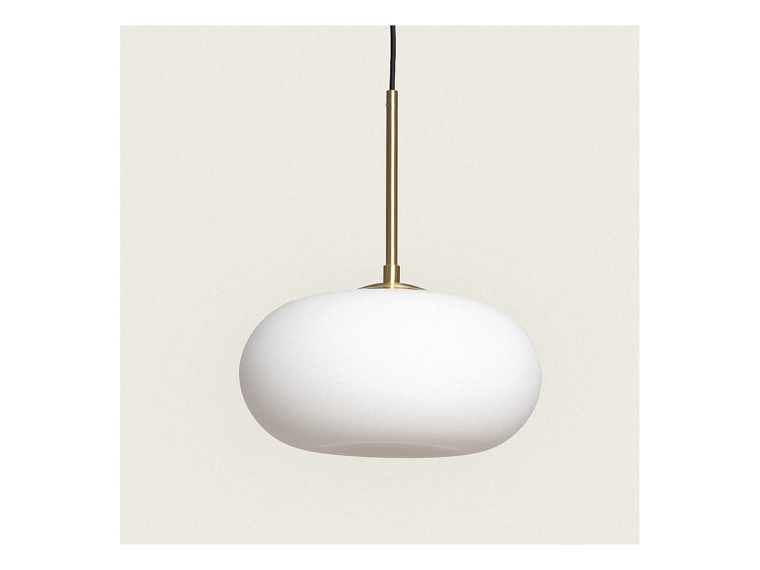 Suspension LED 9W Métal et Verre Keyla Doré