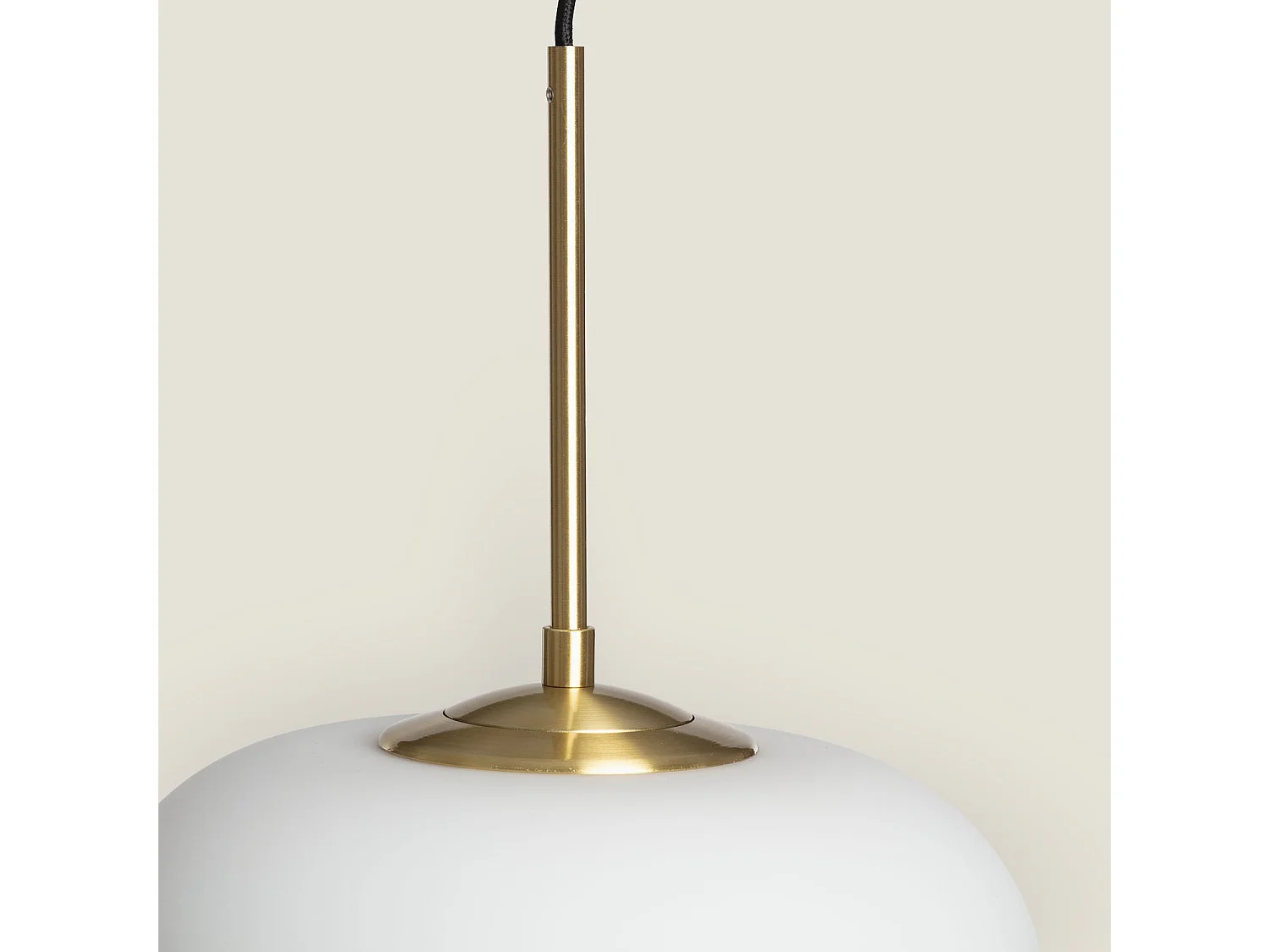 Lámpara Colgante LED 9W Metal y Cristal Keyla Dorado