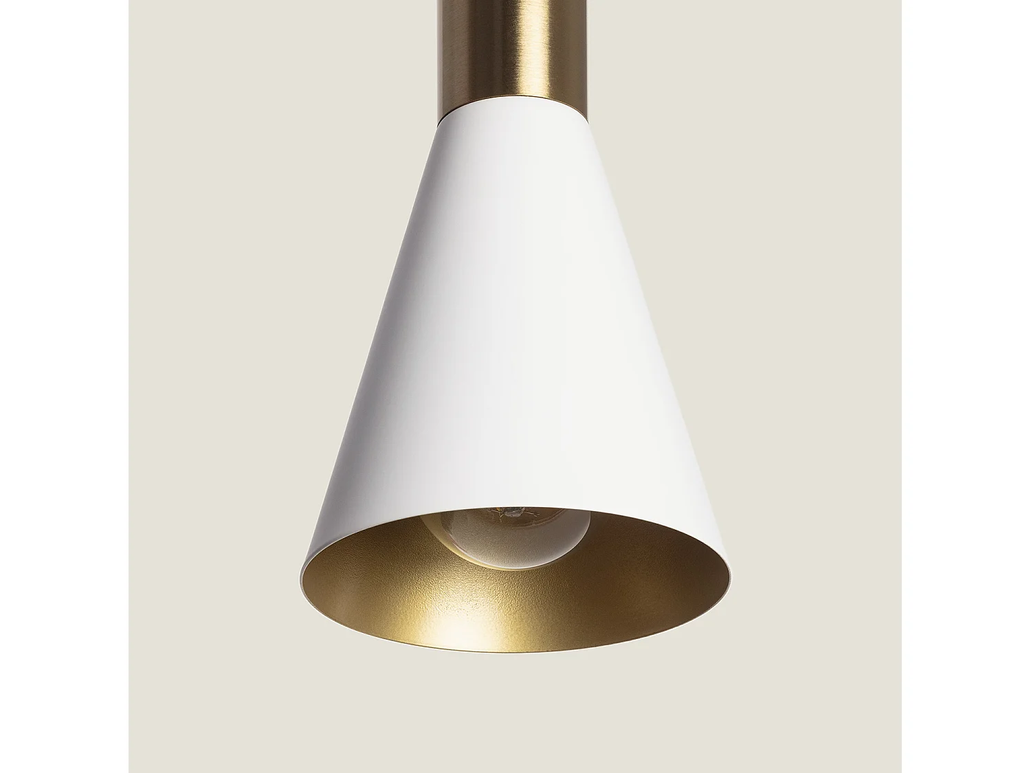 Lampada a Sospensione Metallo Jigger Bianco