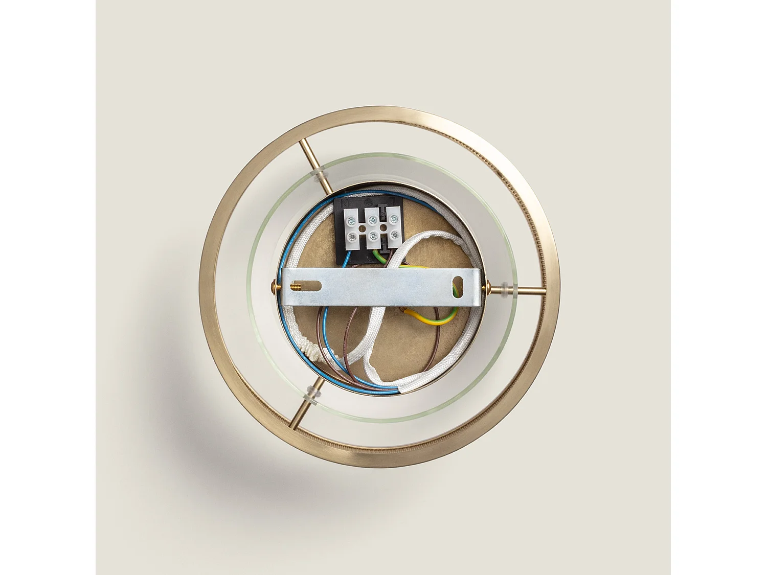 Lampada a Sospensione Metallo e Vetro Jaelyn Oro