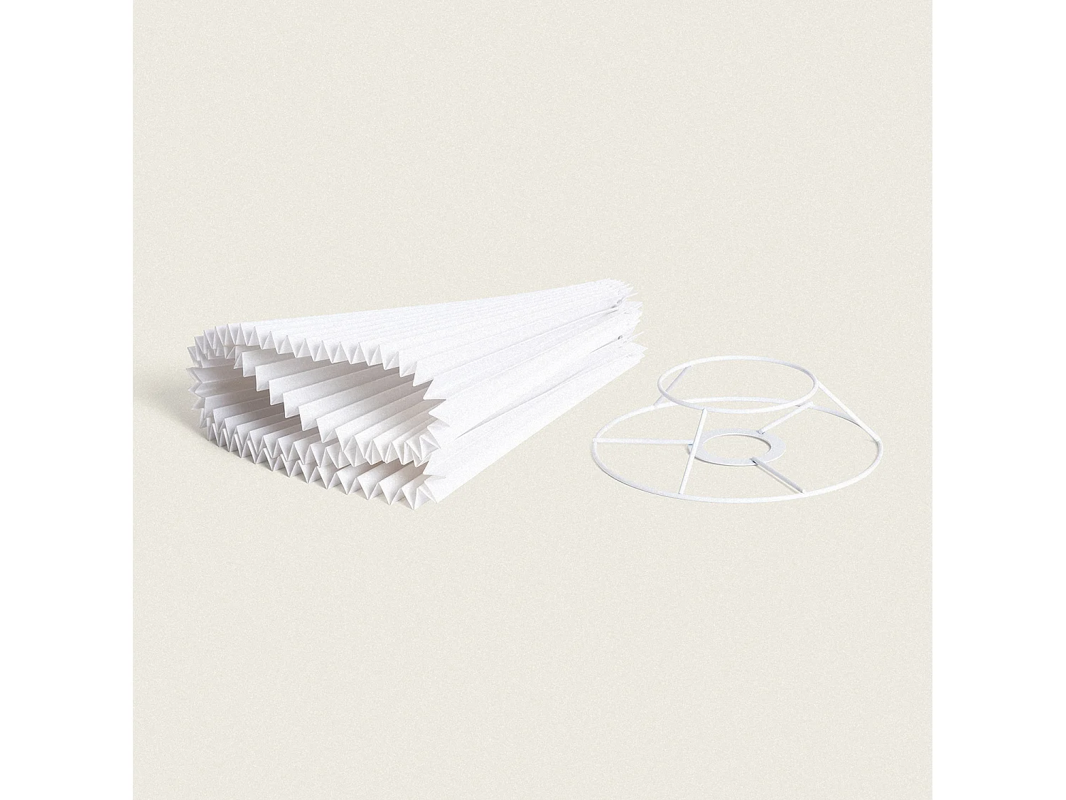 Suspension Bois et Tissu Luanda Blanc