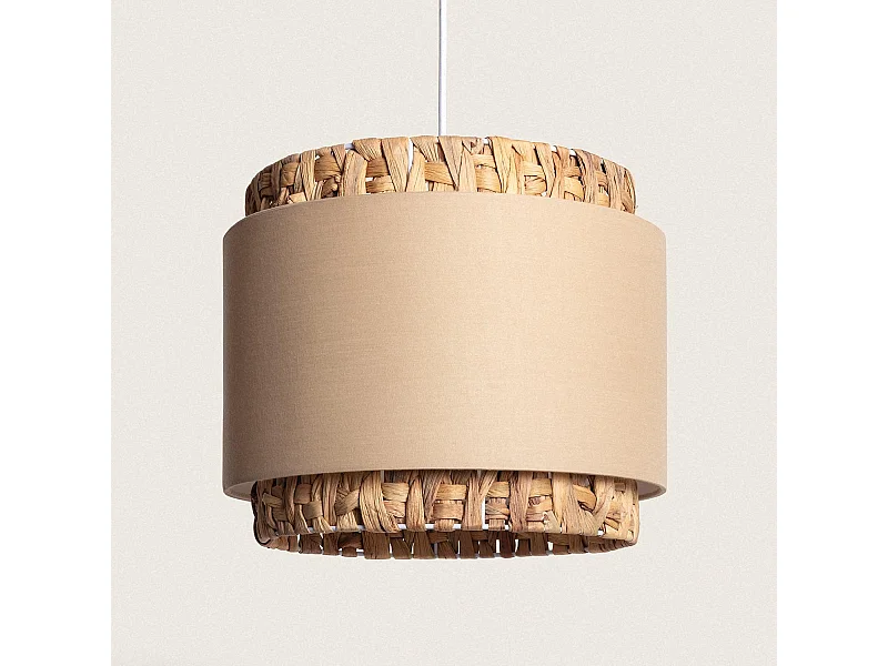 Lampada Sospensione Fibre Naturali Orleans Verde Celadon