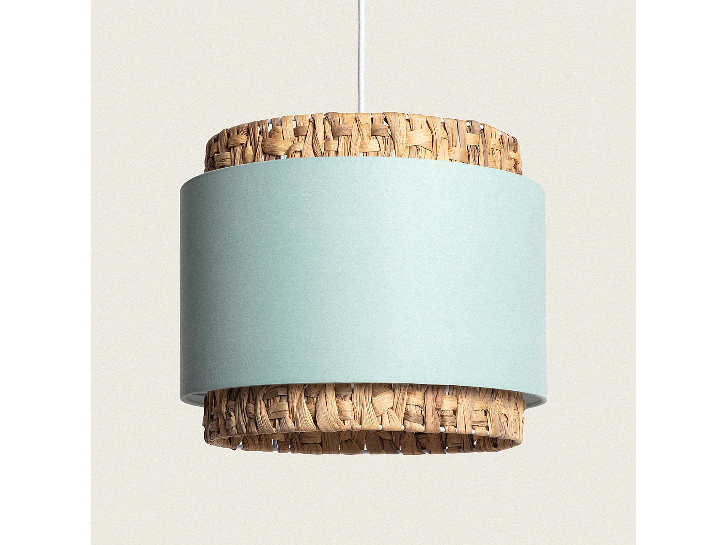 Suspension Fibres Naturelles Orleans  Vert Céladon