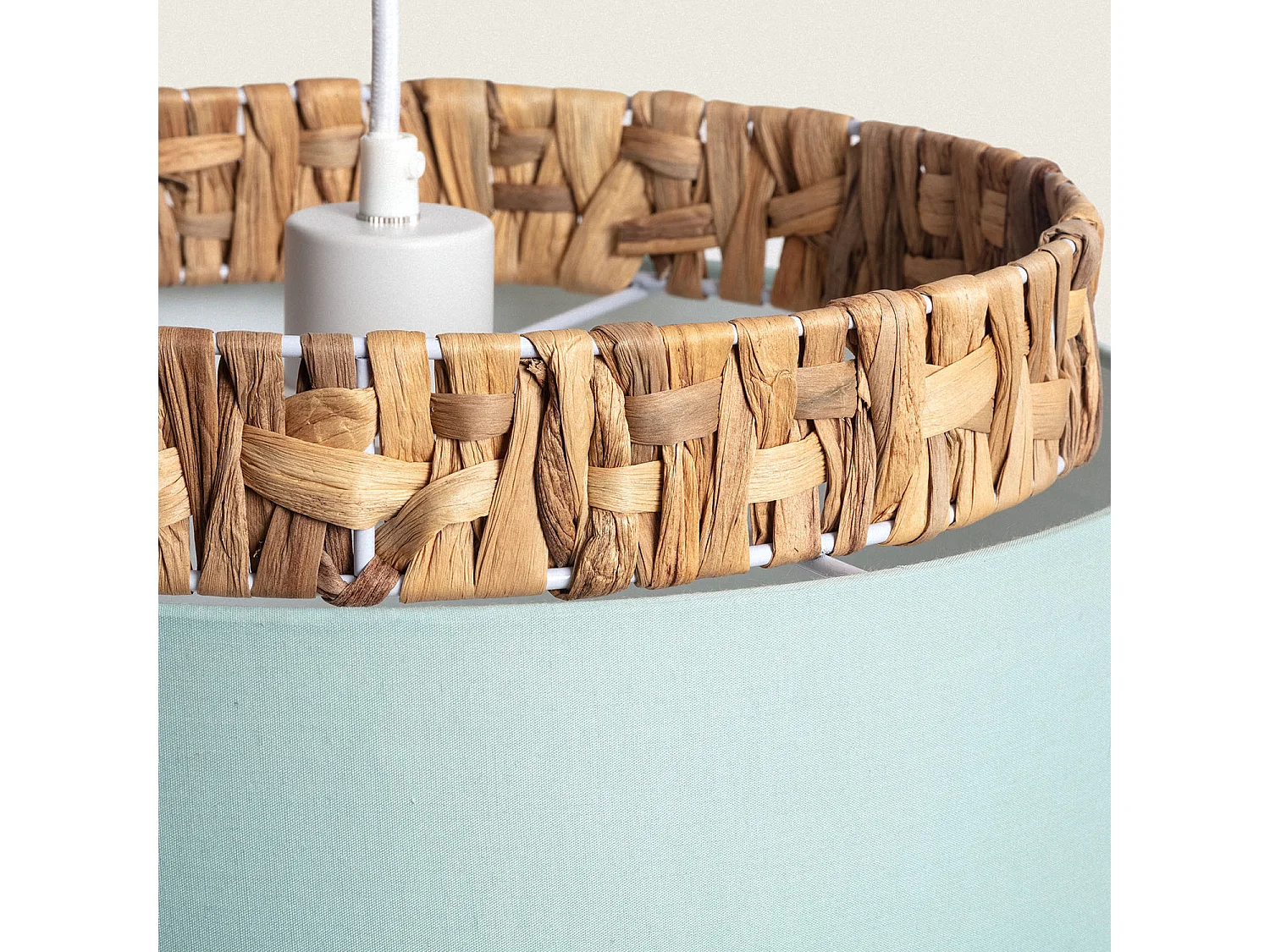 Suspension Fibres Naturelles Orleans  Vert Céladon