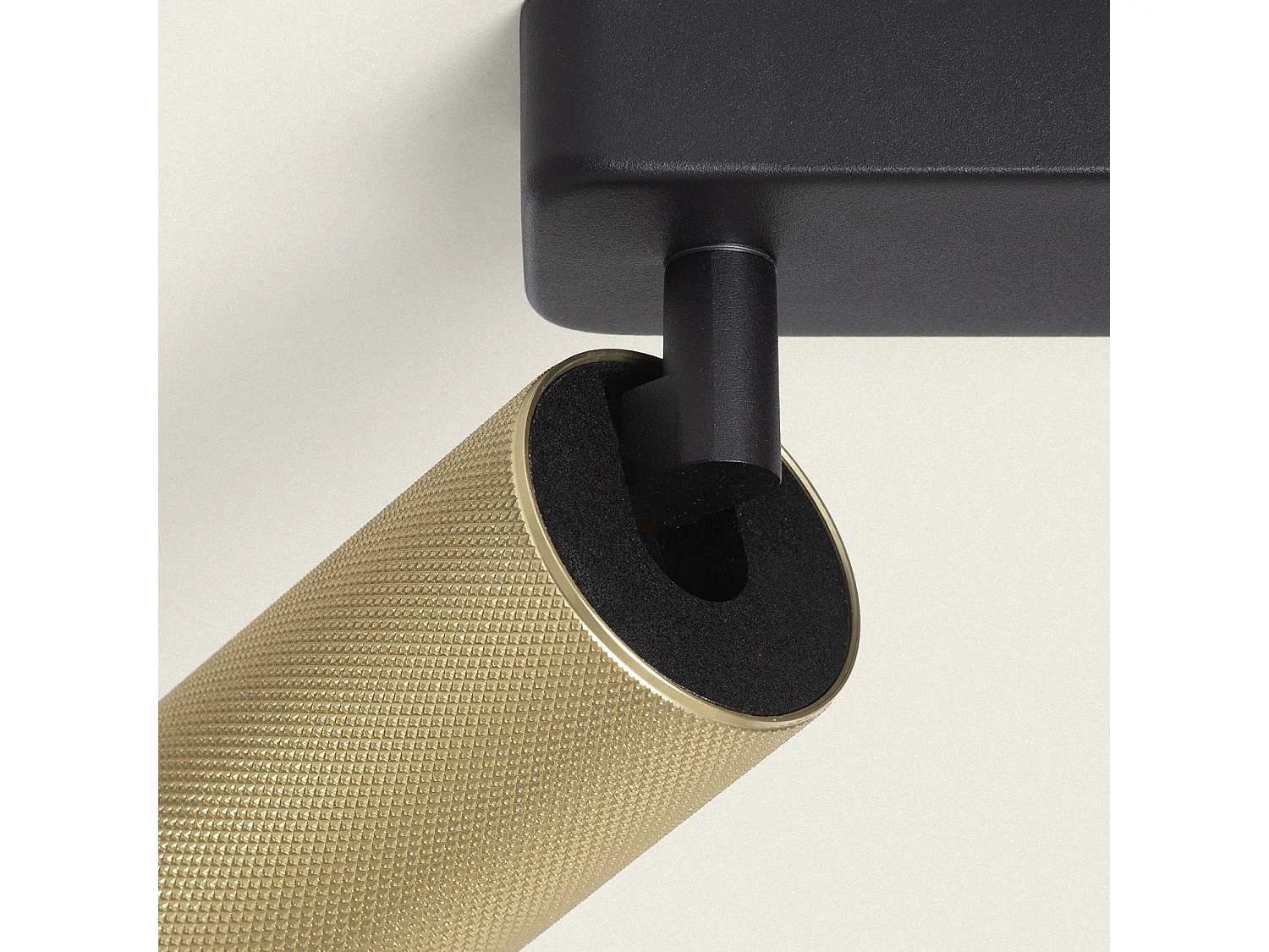 Plafonnier Aluminium Breixo 4 Spots Doré