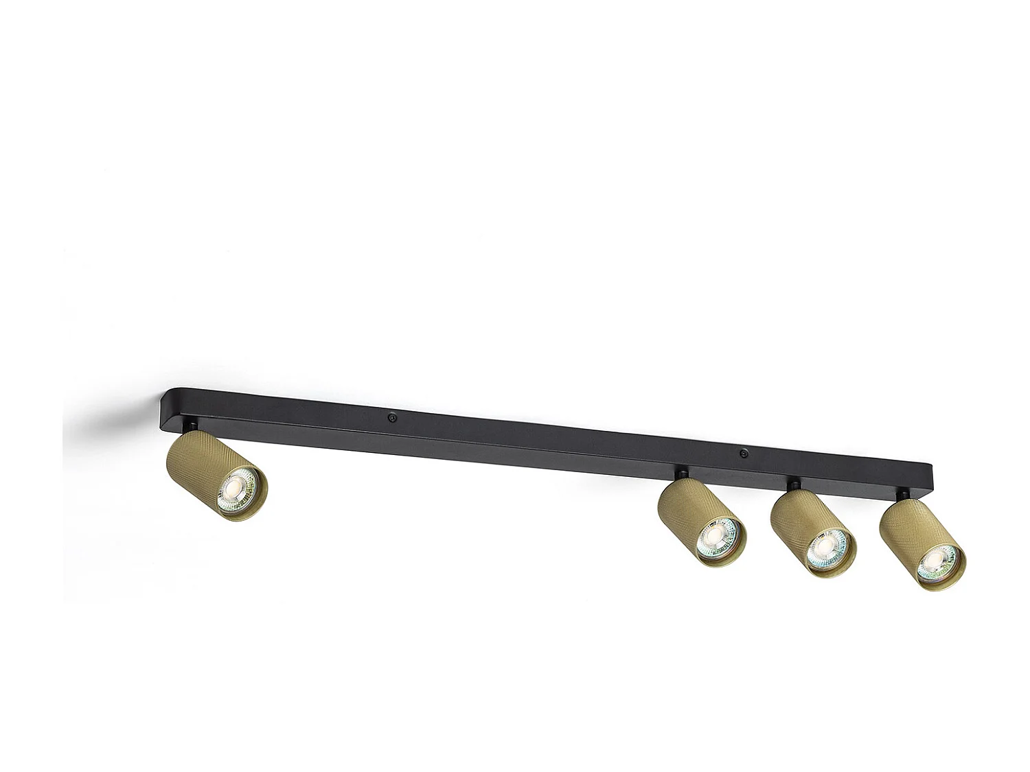 Lampada da Soffitto Alluminio Breixo 4 Faretti  Oro