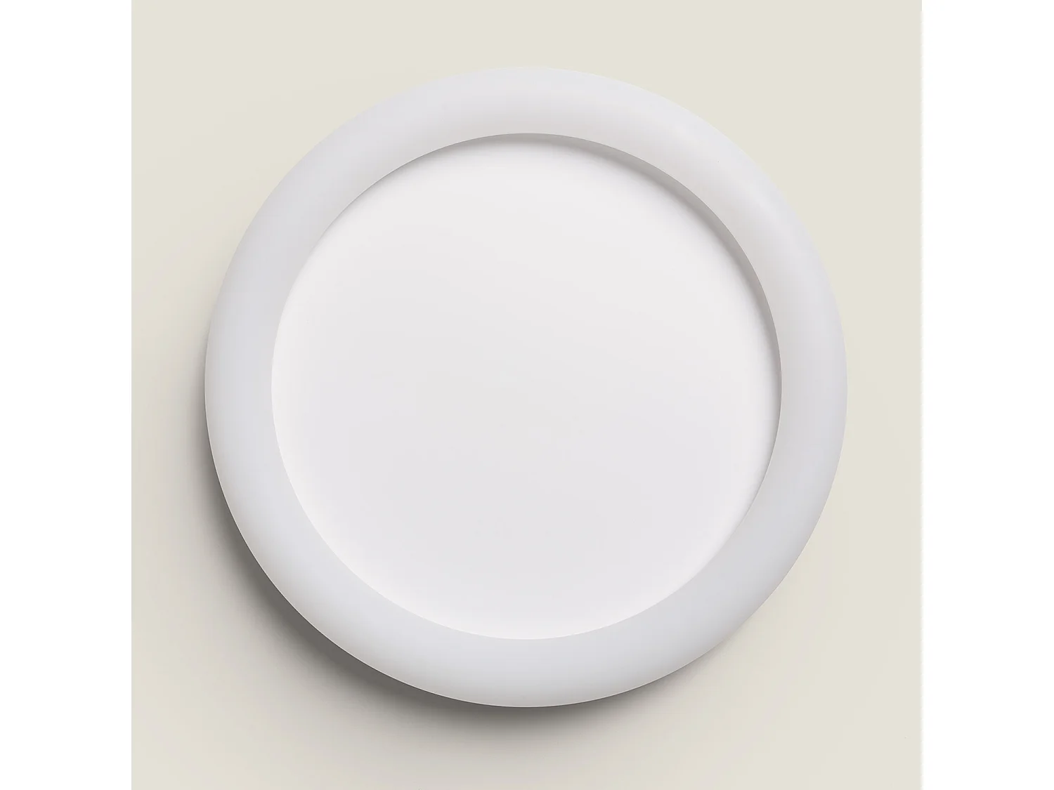 Plafonnier LED 48W Rond Métal Ø500 mm Irlava  Blanc