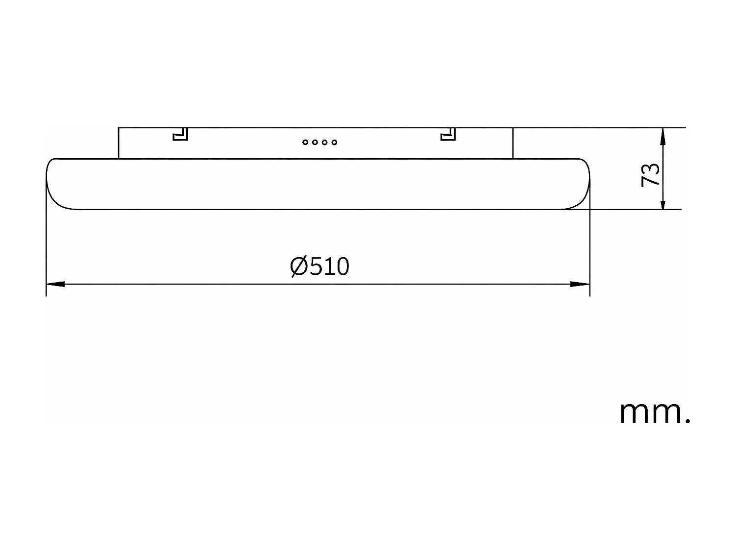 Plafoniera LED 48W Circolare Metallo Ø500 mm Irlava Bianco