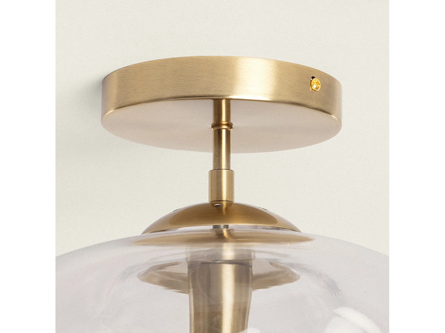 Lampada da Soffitto Metallo e Vetro Halych Trasparente