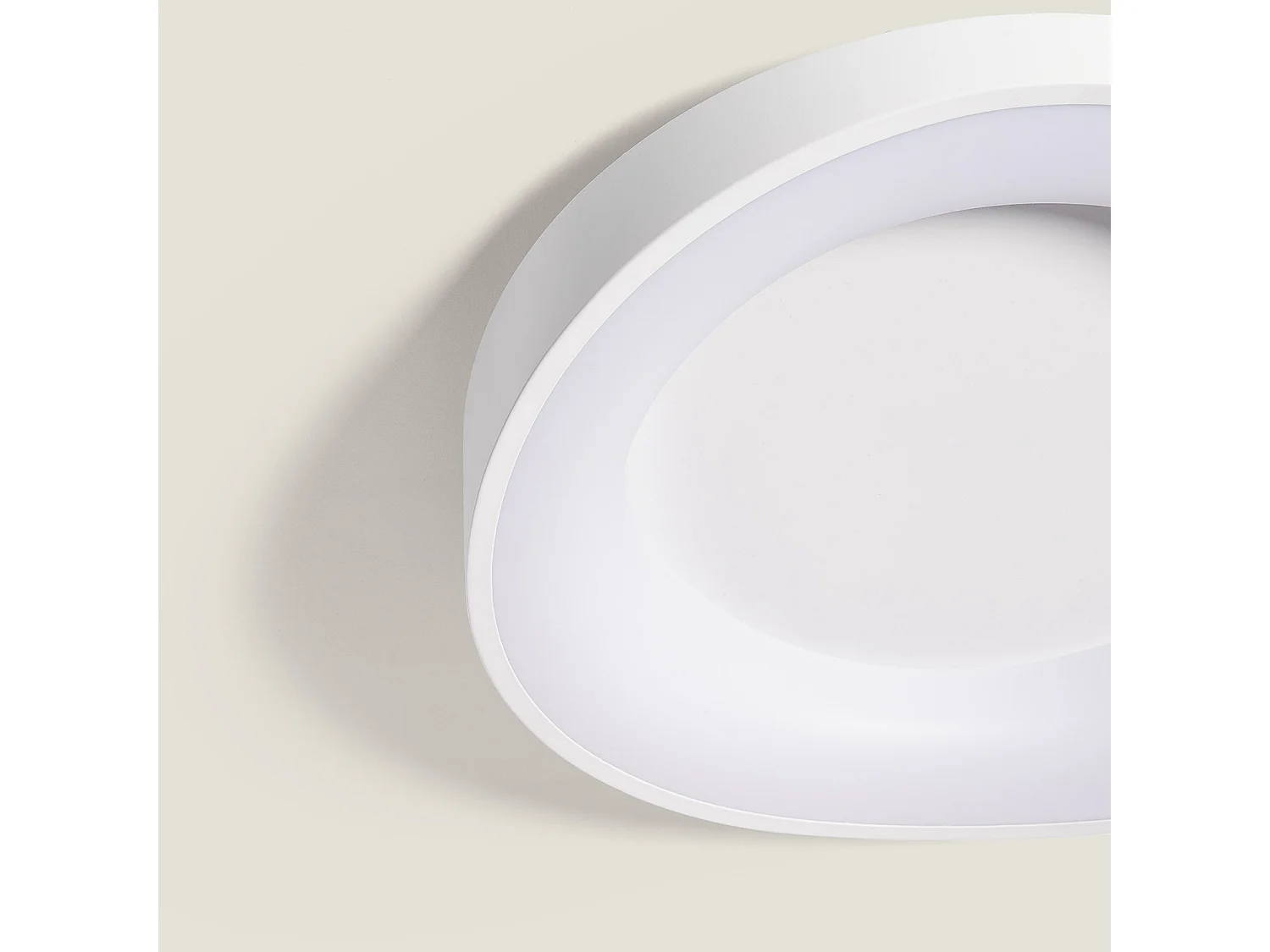 Plafonnier LED 17W Rond Ø400 mm CCT Sélectionnable Unay Blanc