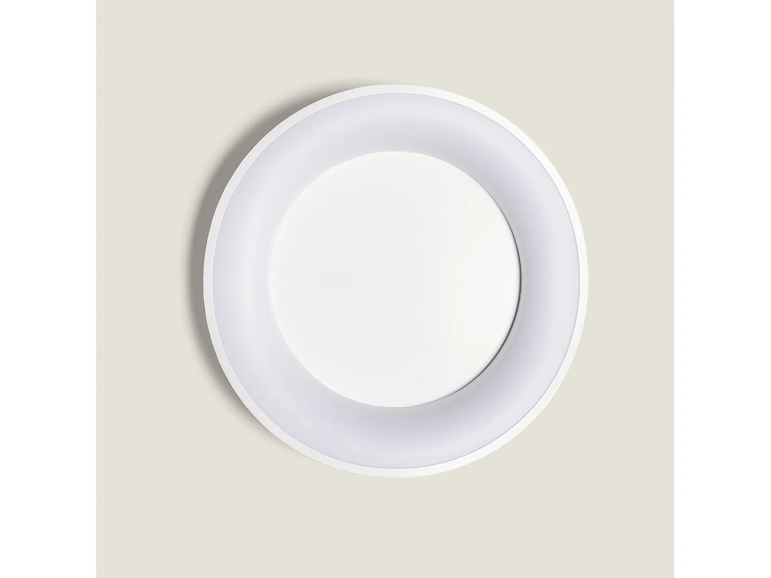 Plafonnier LED 17W Rond Ø400 mm CCT Sélectionnable Unay Blanc