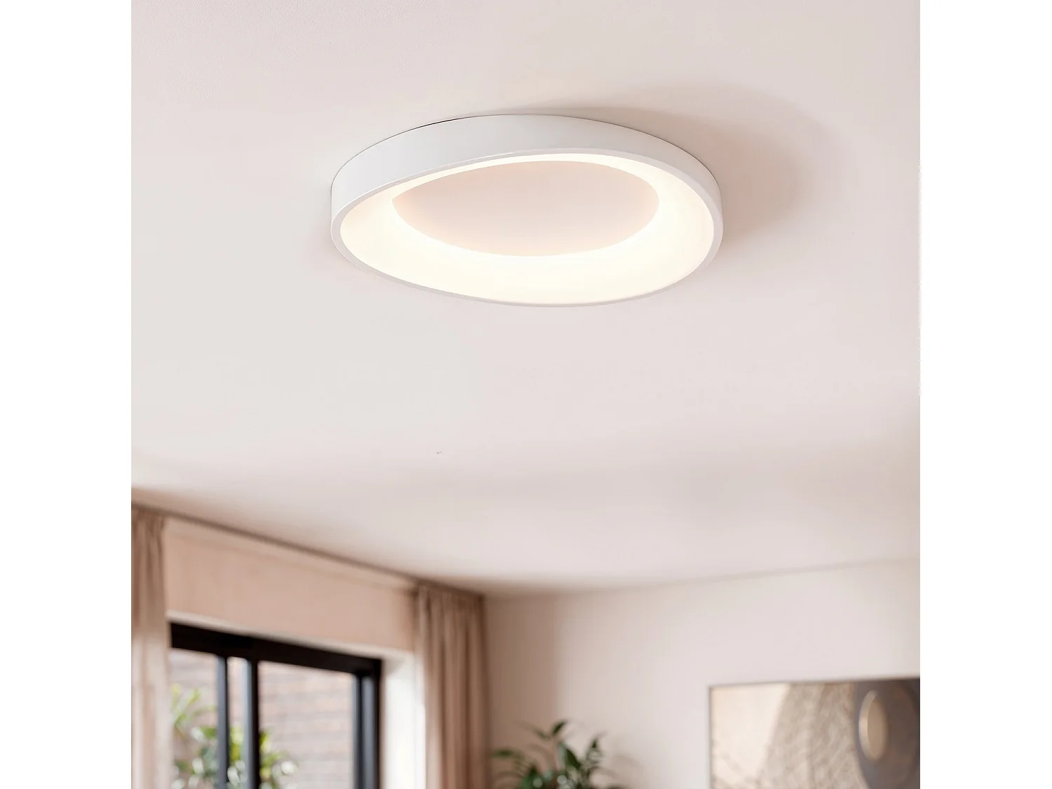 Plafoniera LED 17W Circolare Ø400 mm CCT Selezionabile Unay Bianco