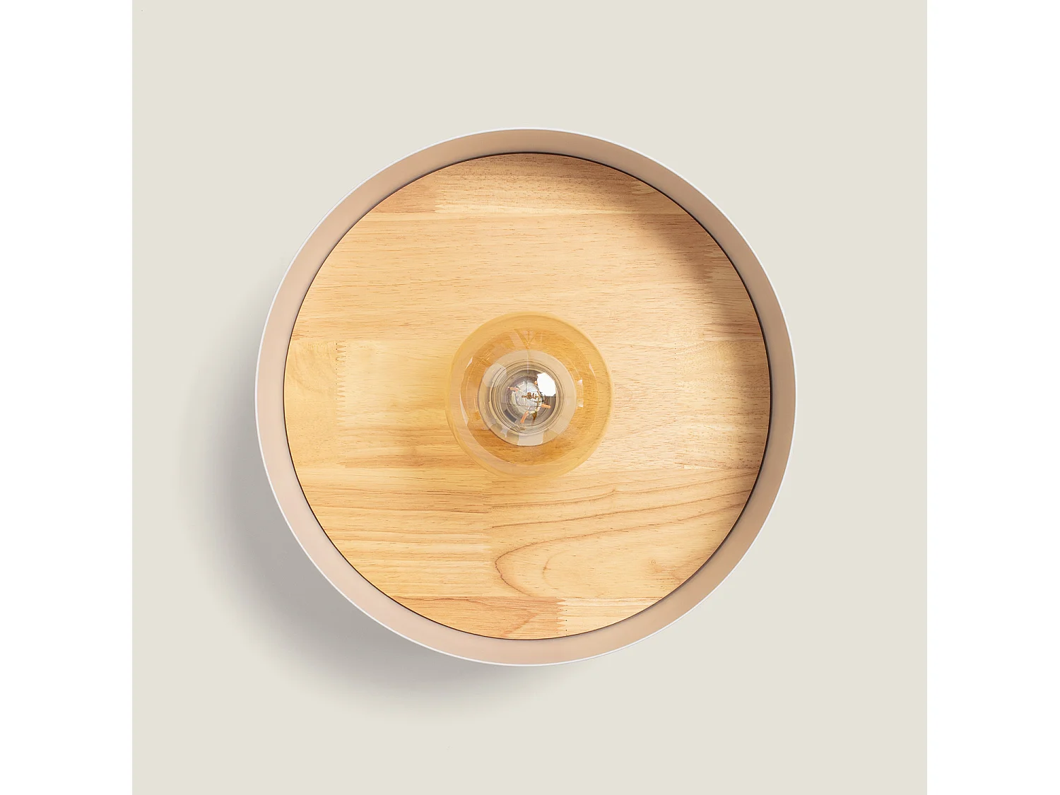 Plafonnier Circulaire Métal Ø300 Groa Blanc