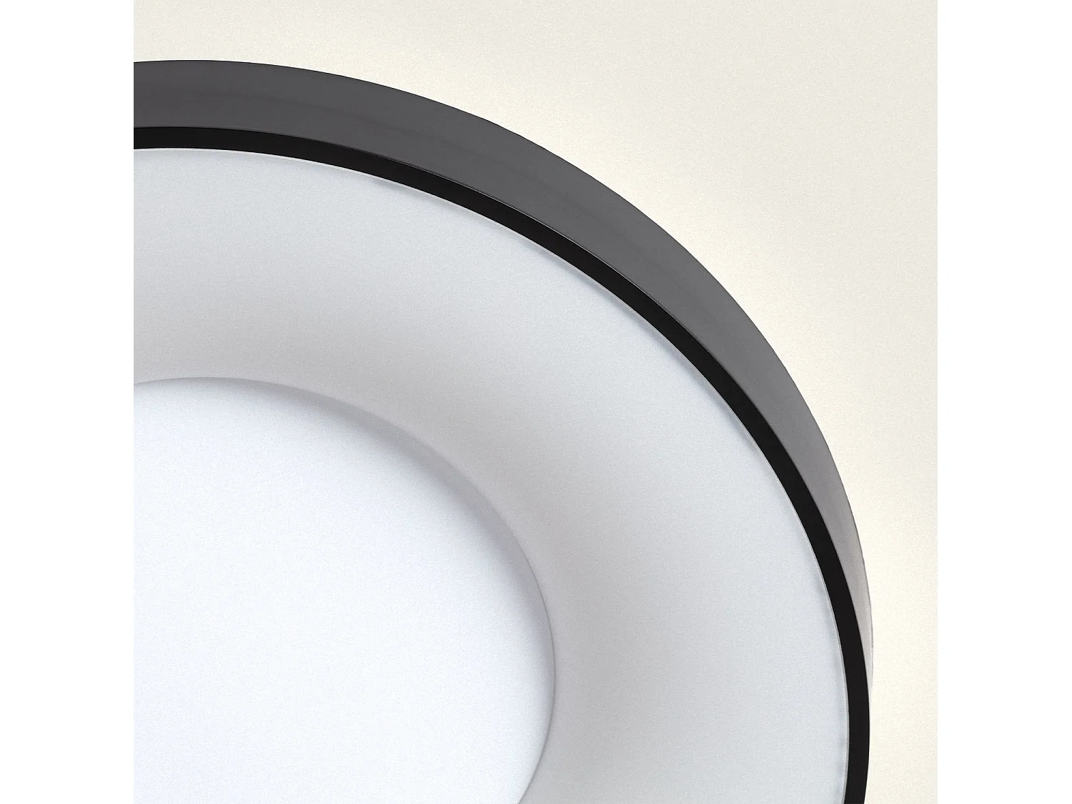 Plafonnier LED 24W Rond Métal CCT Sélectionnable Bill Noir