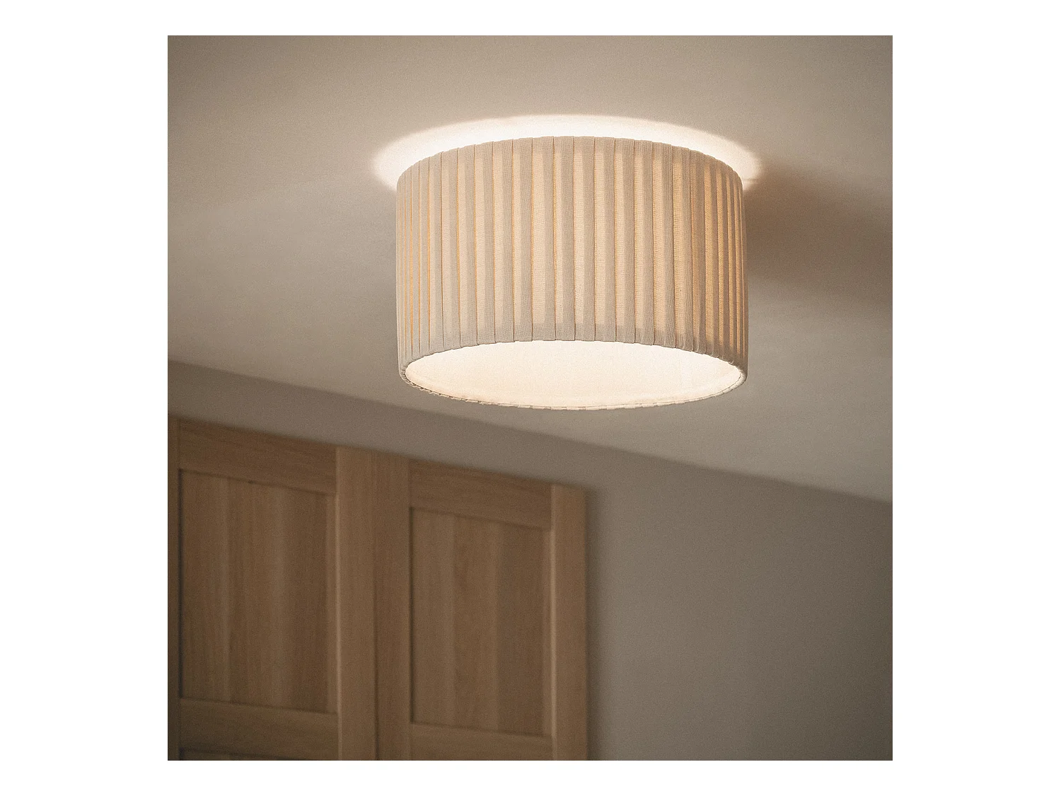 Lampada da Soffitto Tessuto Petrina Beige
