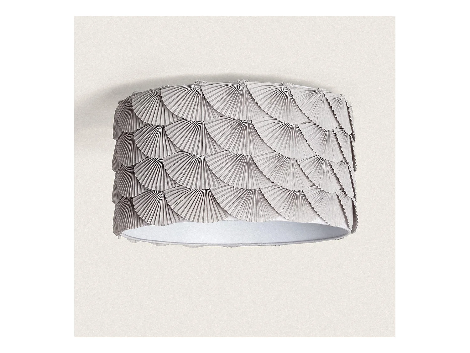 Lampada da Soffitto Tessuto Anabela Grigio