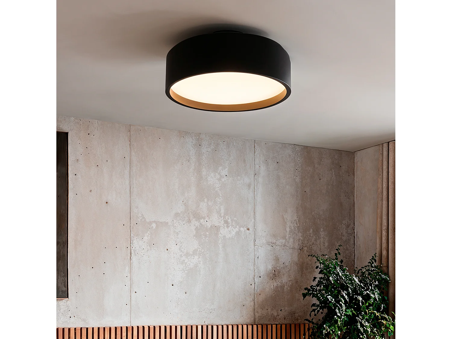 Plafoniera Metallo Lumpur Nero