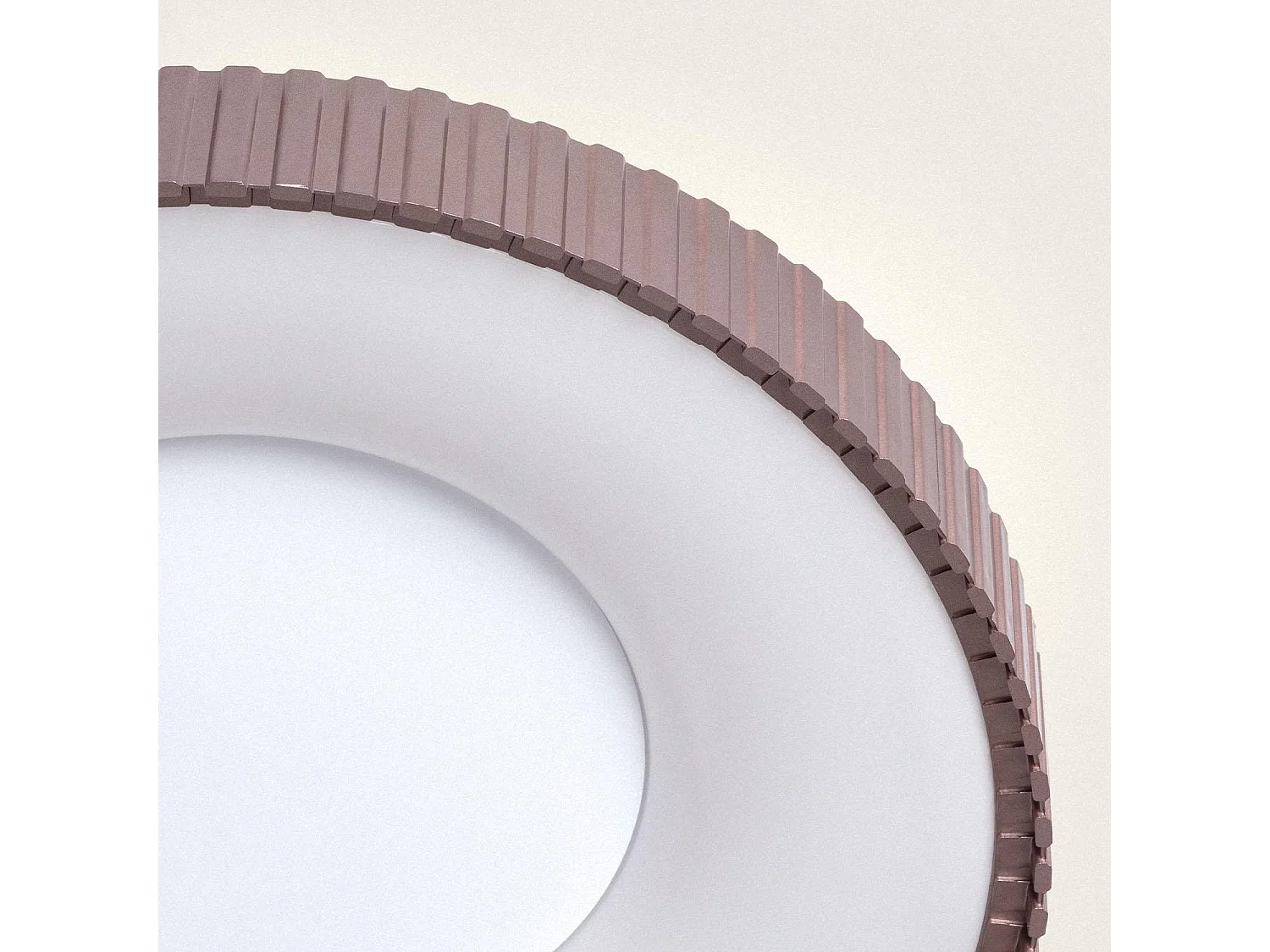 Plafoniera LED 24W Circolare Metallo CCT Selezionabile Guerin Rame