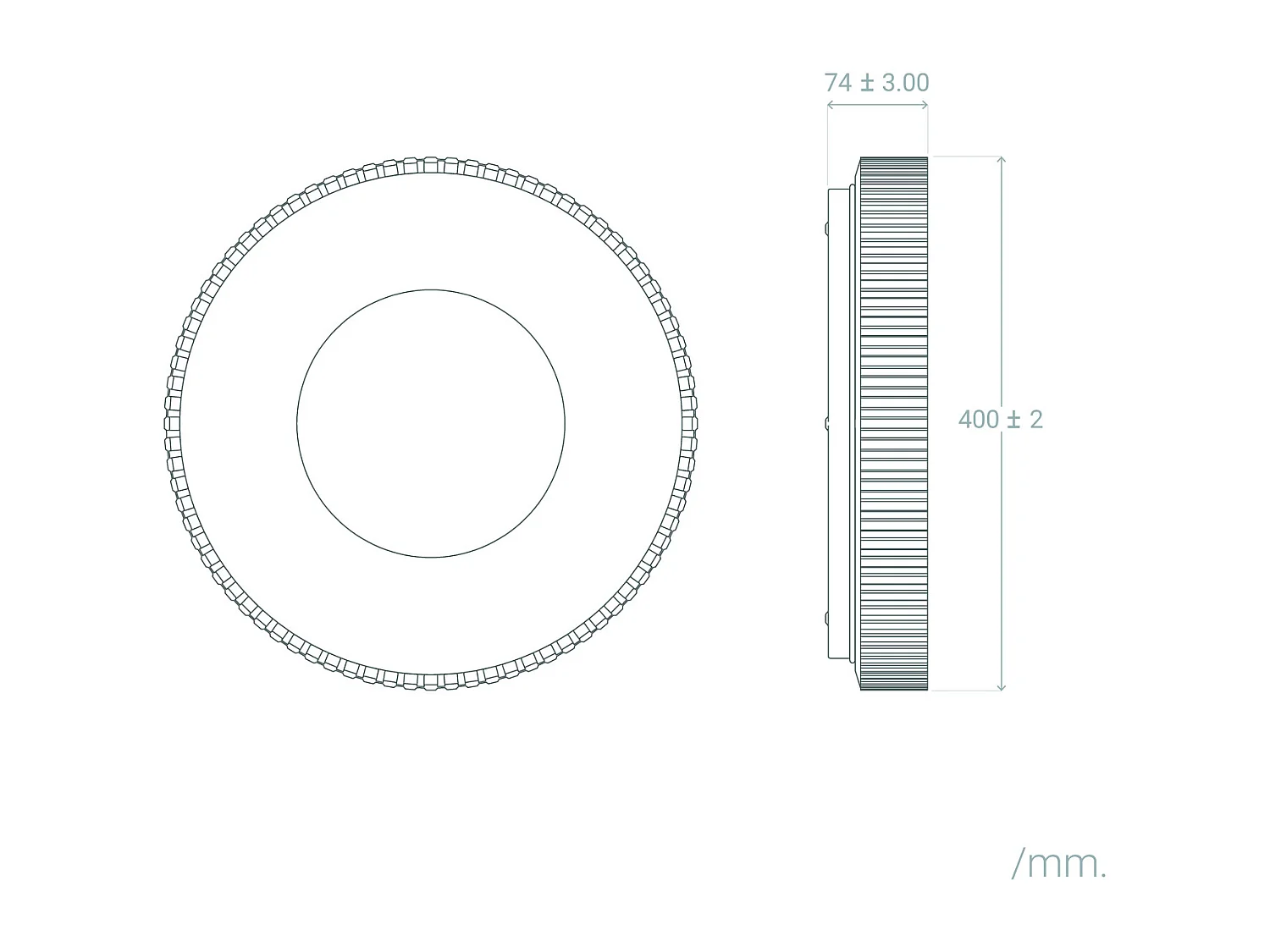 Plafoniera LED 24W Circolare Metallo CCT Selezionabile Guerin Rame
