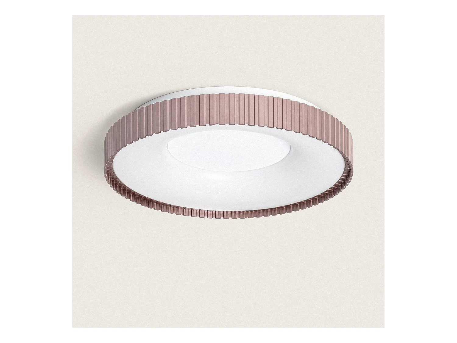 Plafonnier LED 24W Rond Métal CCT Sélectionnable Selectionnable Guerin Cuivre