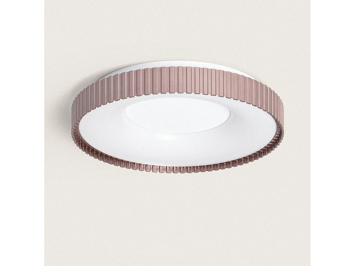 Plafonnier LED 24W Rond Métal CCT Sélectionnable Selectionnable Guerin Cuivre