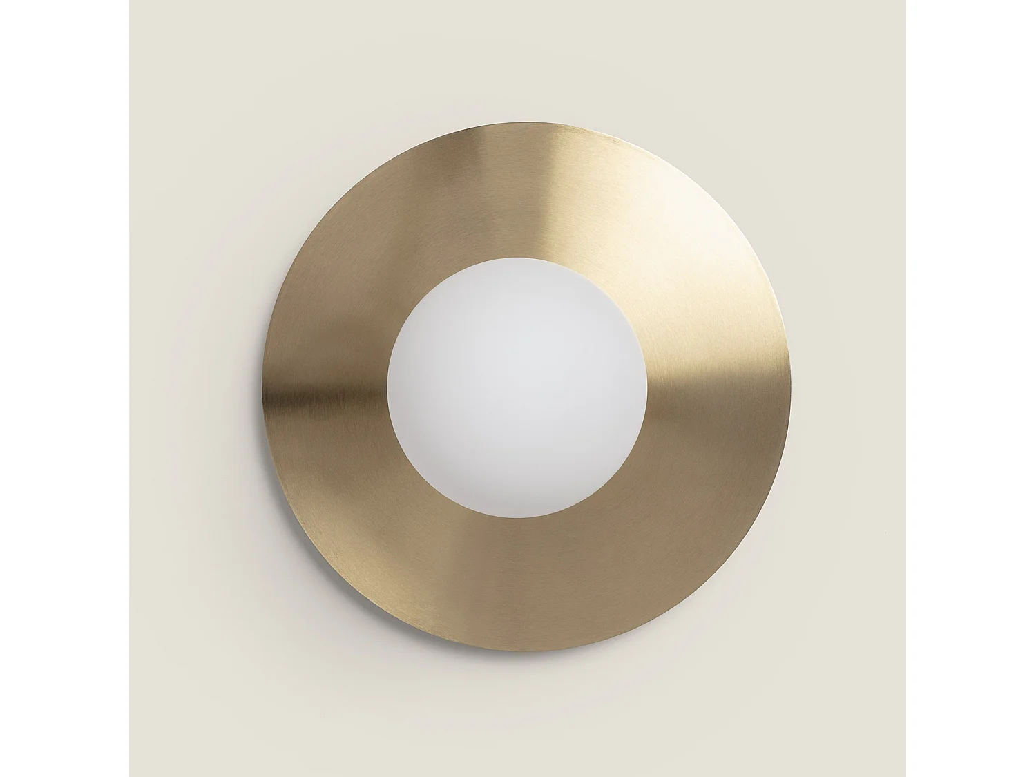 Plafonnier Métal et Verre Moonlight Brass Doré