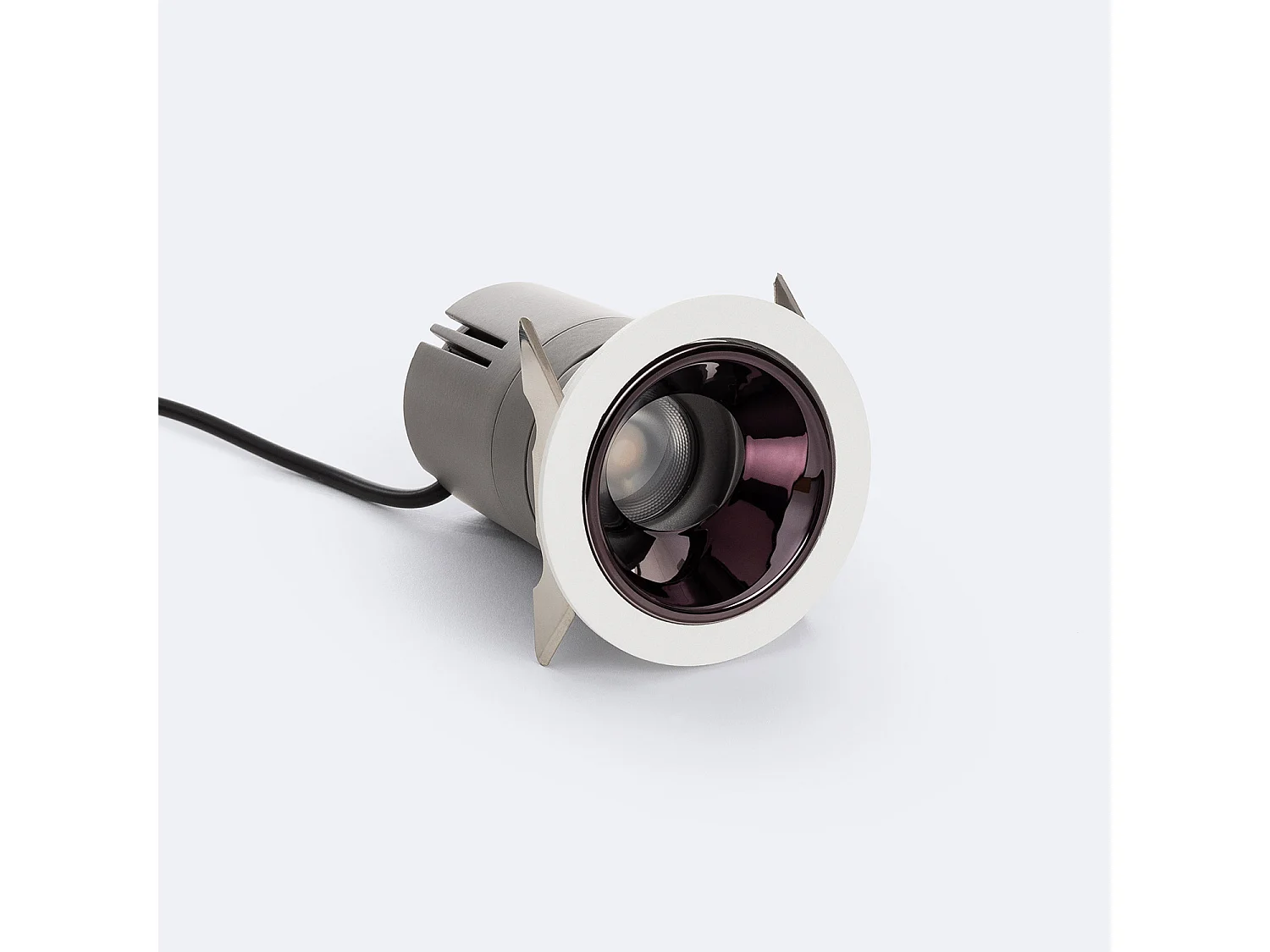 Spot Downlight LED 9W Conique Modulaire Lux Coupe Ø 55 mm 4000K Blanc / Noir Blanc neutre