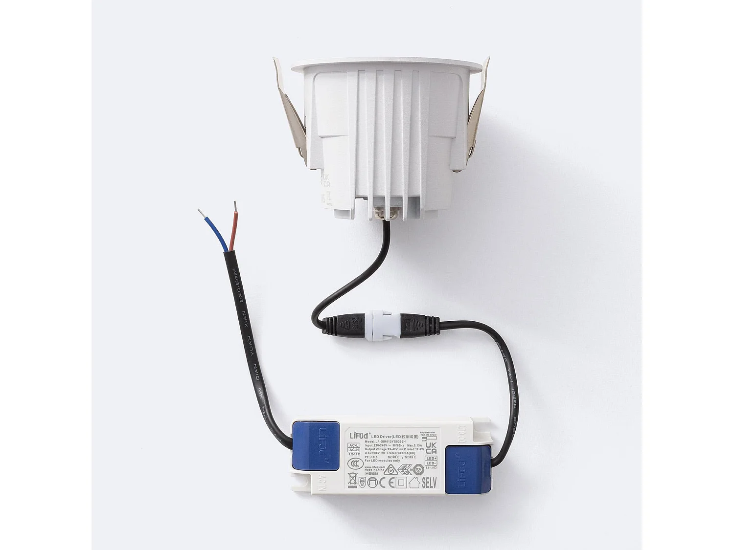 Downlight LED 12W Circolare HOTEL CRI90 Foro Ø75 mm LIFUD 5000K Bianco Freddo