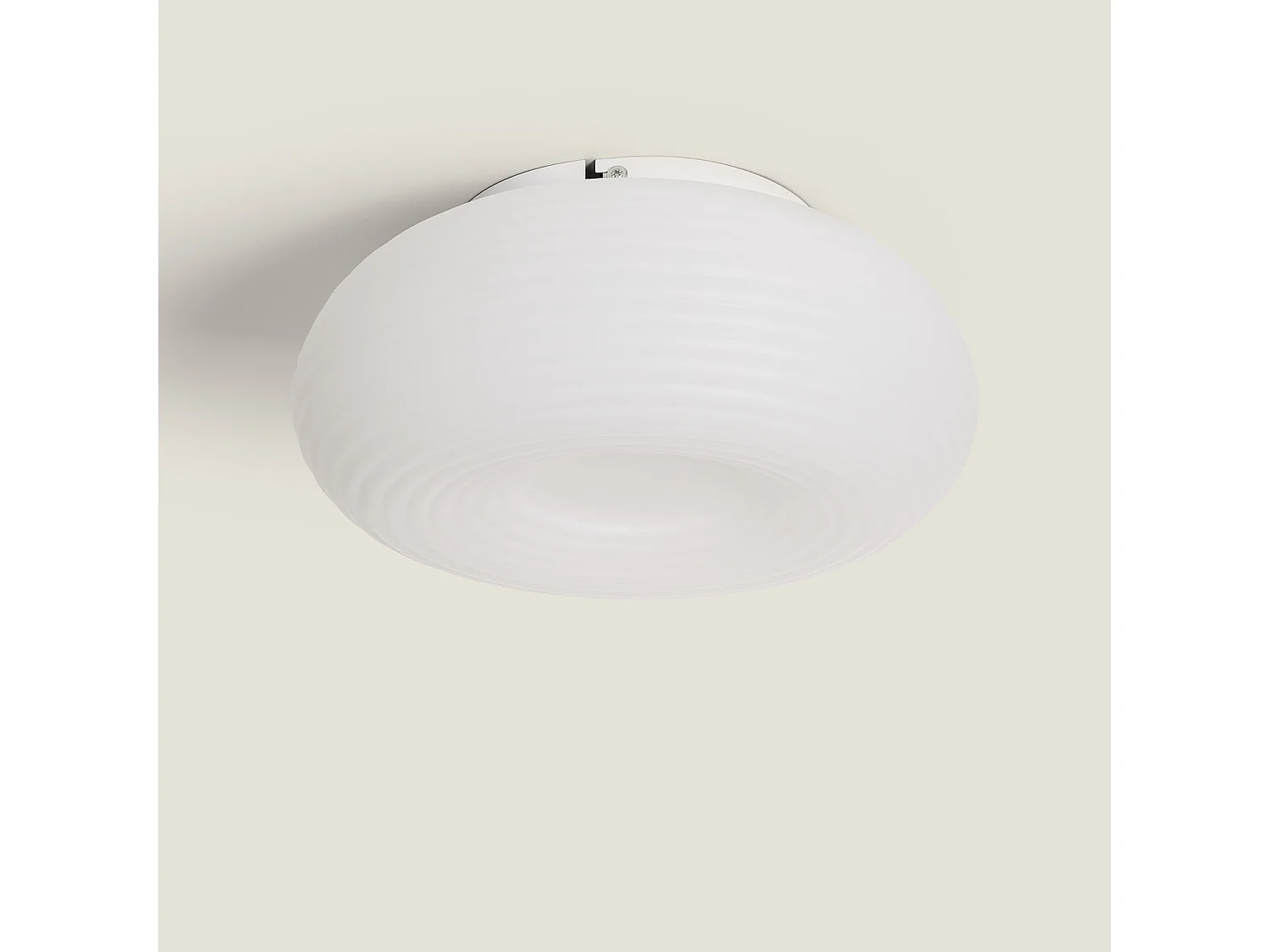 Plafonnier LED 24W Rond Métal Ø350 mm Junai  Blanc