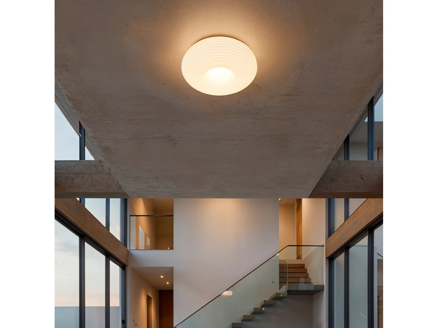 Plafoniera LED 24W Circolare Metallo Ø350 mm Junai Bianco