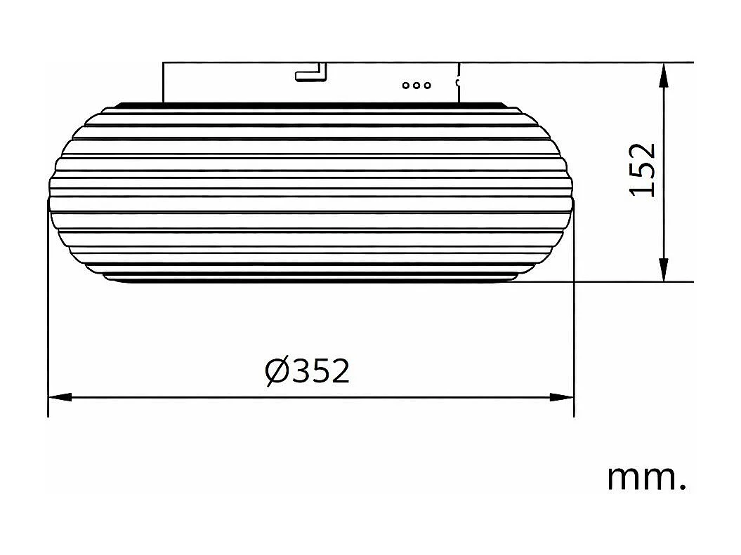 Plafoniera LED 24W Circolare Metallo Ø350 mm Junai Bianco