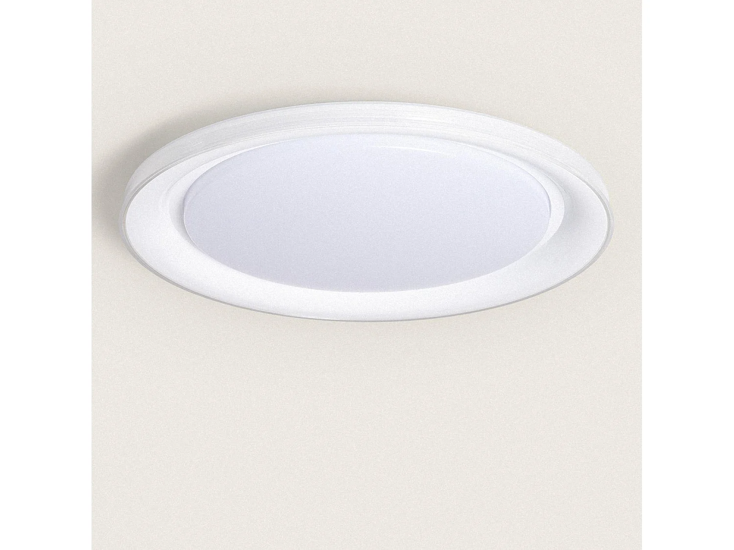 Plafonnier LED 24W Rond Métal CCT Sélectionnable Karry (2200K - 3000K - 4000K) CCT