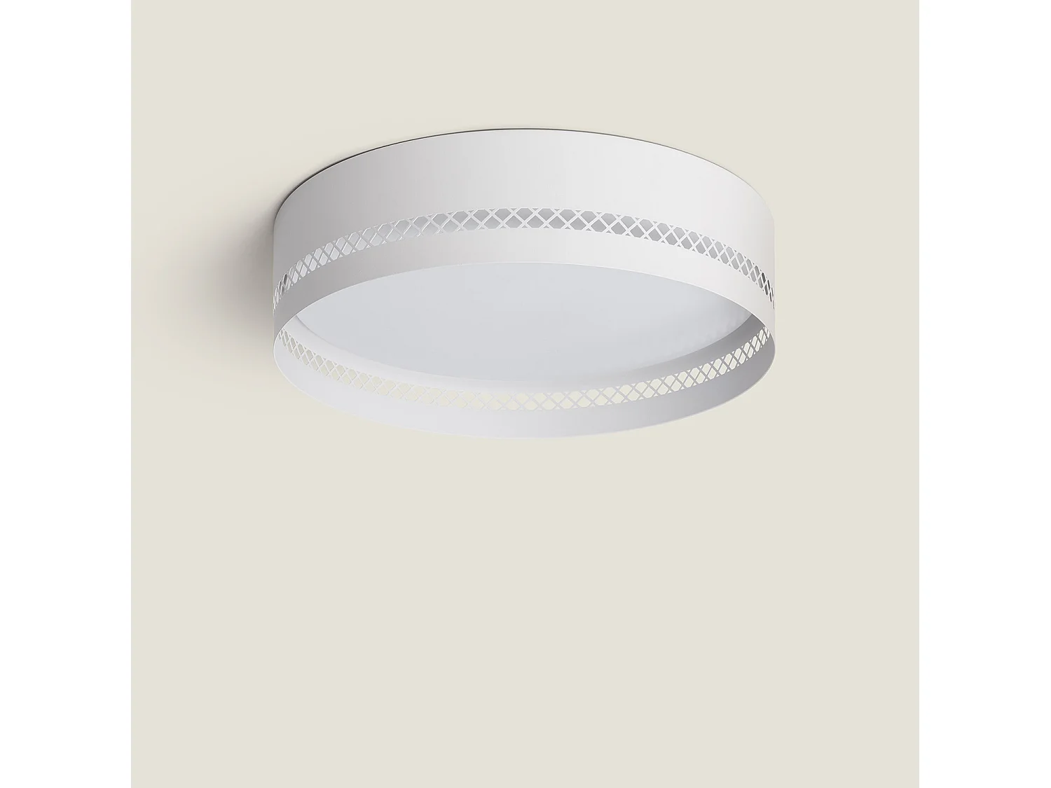 Plafoniera LED 30W Metallo Walital S Bianco Opaco