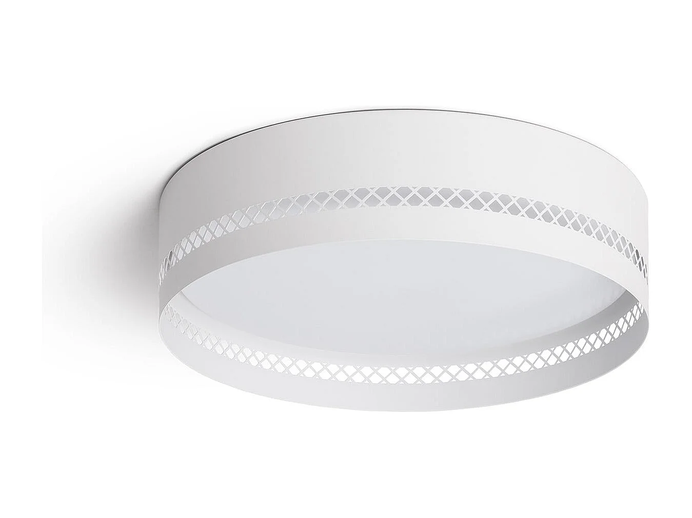 Plafoniera LED da 30 W in Acciaio Walital S Bianco Opaco